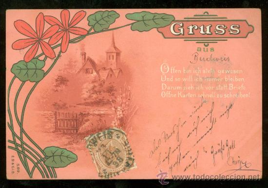 Postales: TARJETA POSTAL DE GRUSS. BUDWEIS - Foto 1