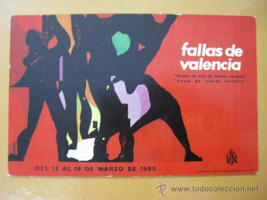 Postales: VALENCIA - FALLAS - A&Ntilde;O 1965 - Foto 1