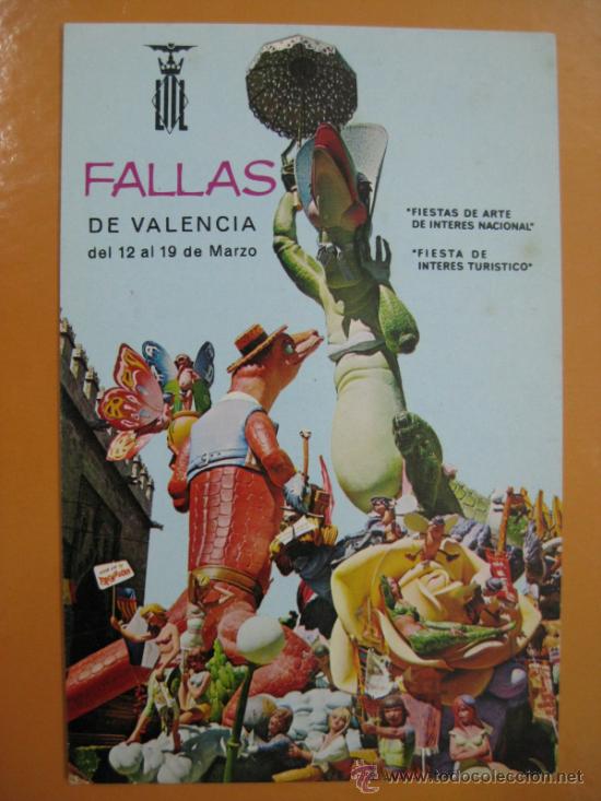 Postales: VALENCIA - FALLAS - A&Ntilde;O 1970 - Foto 1
