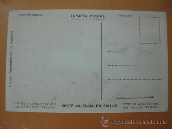 Postales: VALENCIA - FALLAS - A&Ntilde;O 1951 - Foto 2