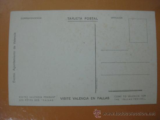 Postales: VALENCIA - FALLAS - A&Ntilde;O 1965 - Foto 2