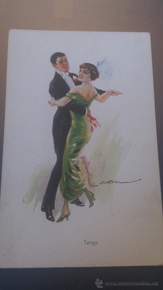 Postales: ANTIGUA POSTAL BAILE TANGO ILUSTRADOR USABAL - Foto 1