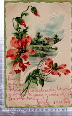 Postales: TARJETA POSTAL FLORES - Foto 1