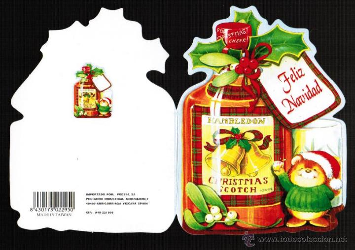 Postales: TARJETA NAVIDE&Ntilde;A TROQUELADA - Foto 1