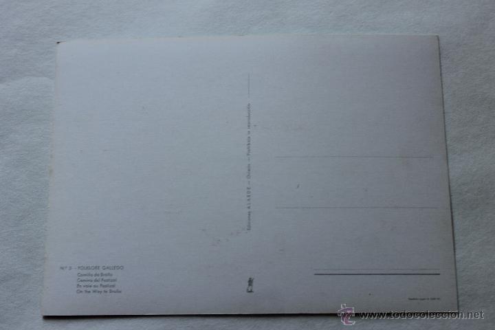 Postales: POSTAL FOLKLORE GALLEGO EDICIONES ALARDE - Foto 2