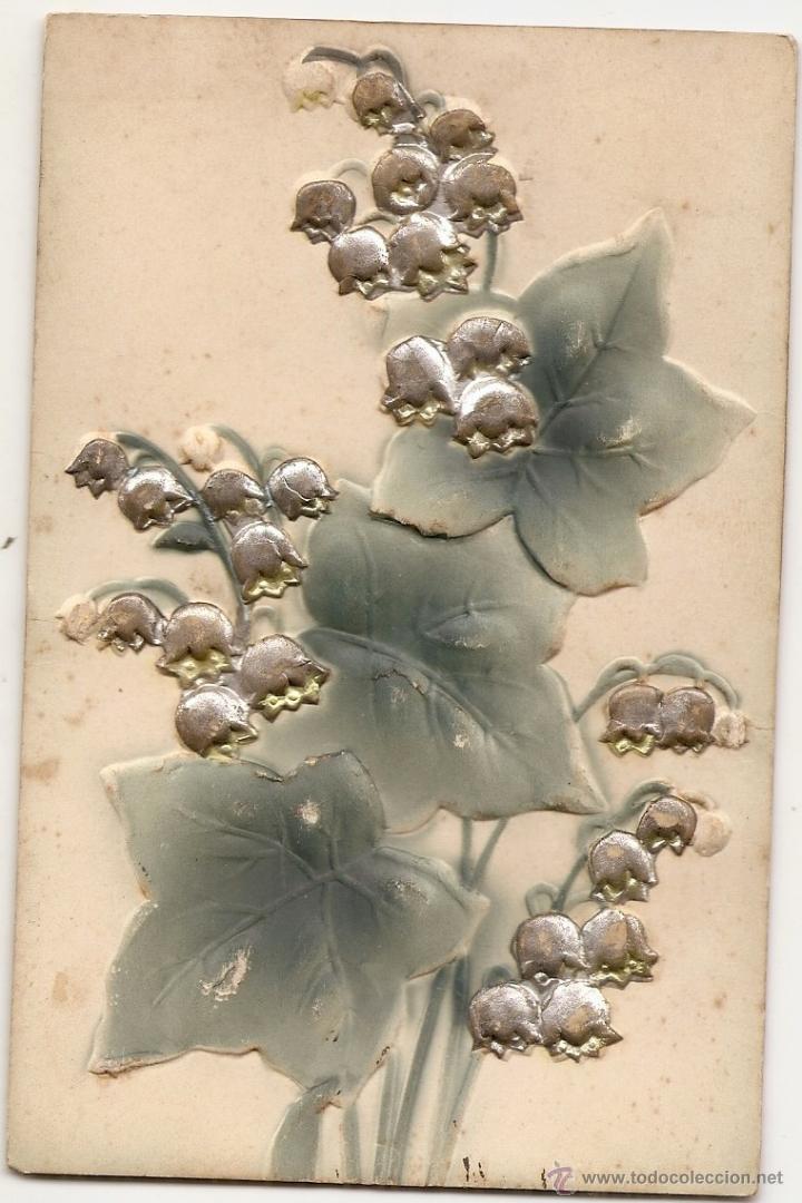 Postales: Postal en relieve. 1908 - Foto 1