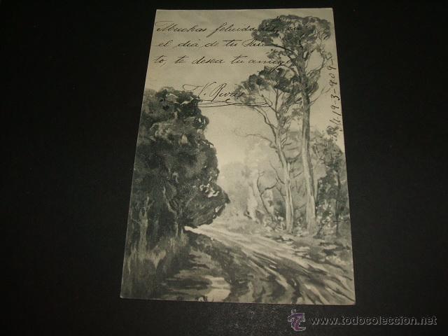Postales: PAISAJE POSTAL ILUSTRADA - Foto 1