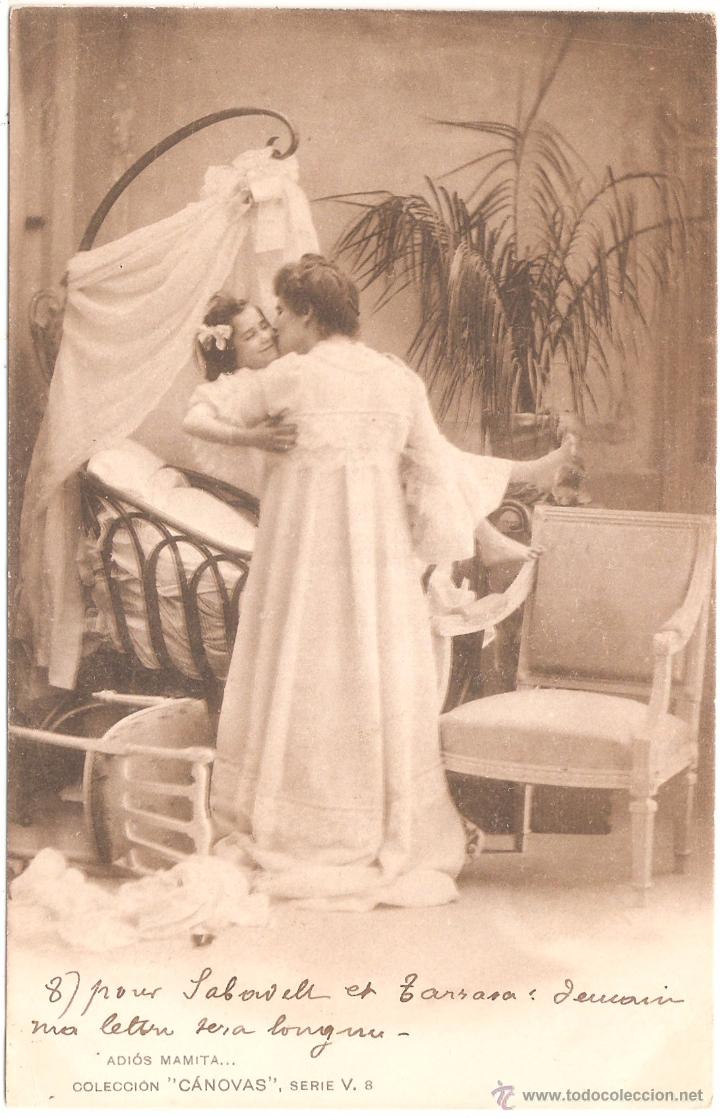 Postales: ADIOS MAMITA...Colecci&oacute;n CANOVAS, Serie V, 8 1902