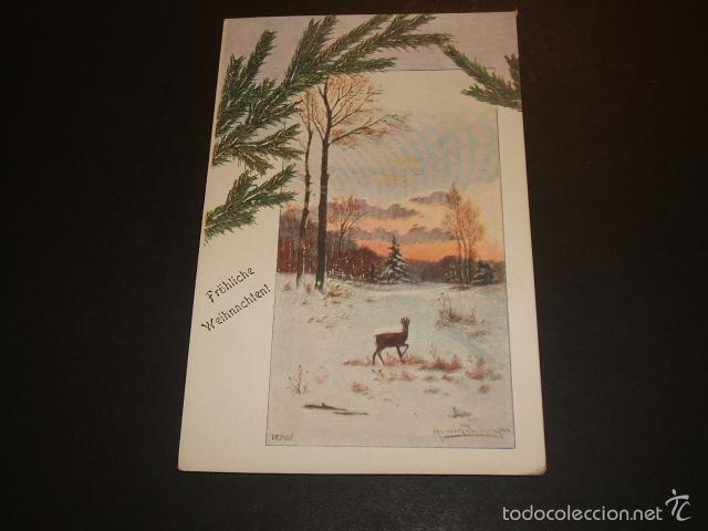 Postales: PAISAJE EN INVIERNO POSTAL 1905 - Foto 1