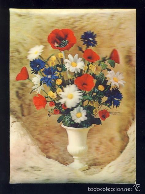 Postales: Postal con efecto 3D: Centro de flores - Foto 1