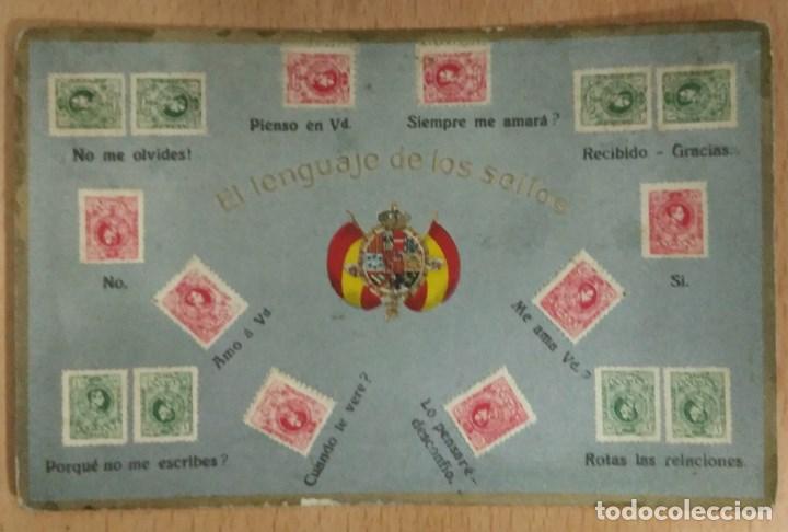Postales: TARJETA POSTAL - EL LENGUAJE DE LOS SELLOS - Foto 1