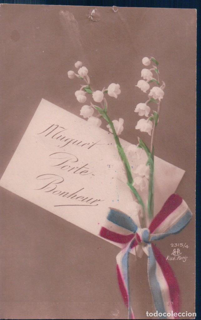Postales: POSTAL CARTA CON FLOR - 2315/ 4 PARIS - ESCRITA