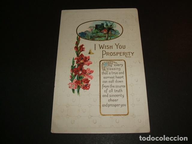 Postales: POSTAL FLORES EN RELIEVE - Foto 1