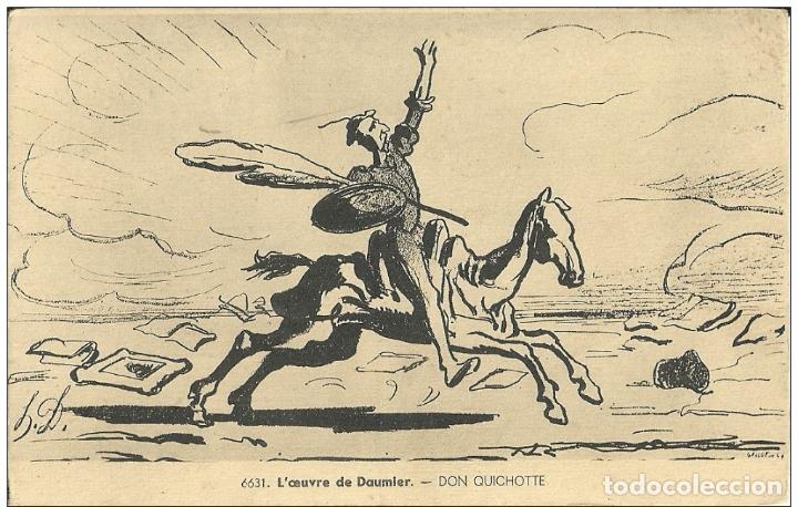 Postales: DON QUIJOTE POSTAL DAUMIER ILUSTRADOR - Foto 1