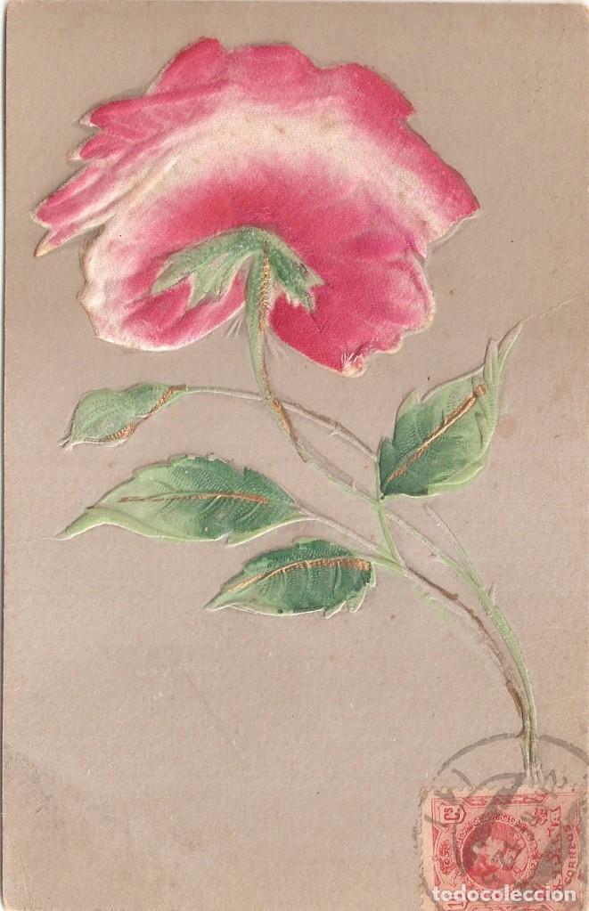 Postcards: POSTAL EN RELIEVE FLOR 1921
