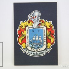 Postales: POSTAL BLASONES DE ESPAÑA - COLECCIÓN HERÁLDICA - SAN SEBASTIAN- SIN CIRCULAR