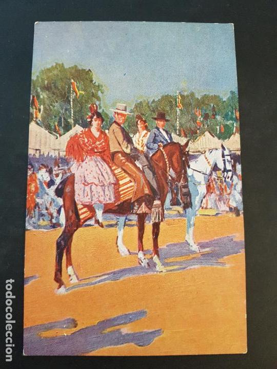 Postales: BERTUCHI ILUSTRADOR POSTAL A LOS TOROS - Foto 1