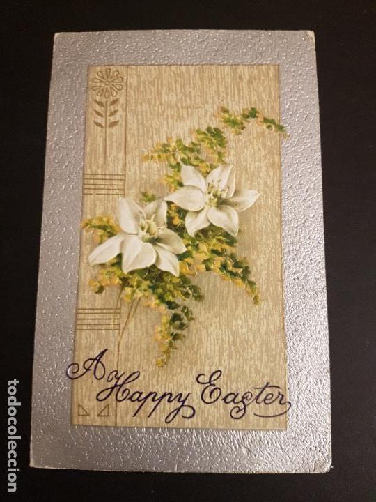 Postales: POSTAL EN RELIEVE FLORES - Foto 1