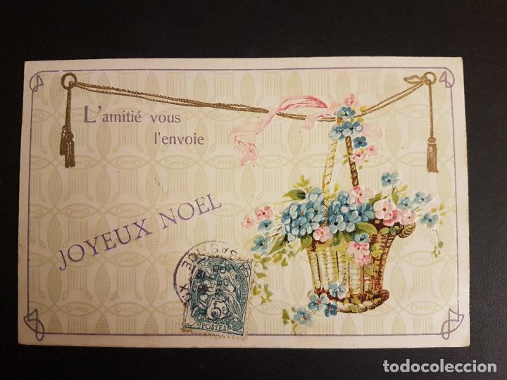 Postales: POSTAL EN RELIEVE FLORES - Foto 1