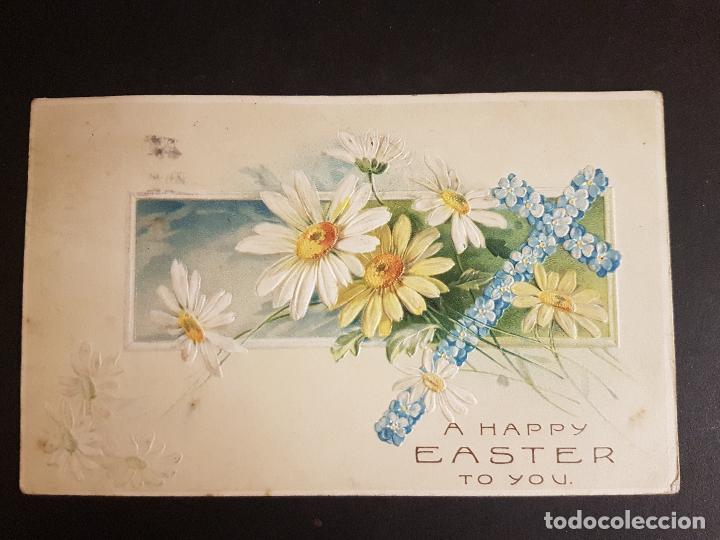Postales: POSTAL EN RELIEVE FLORES - Foto 1