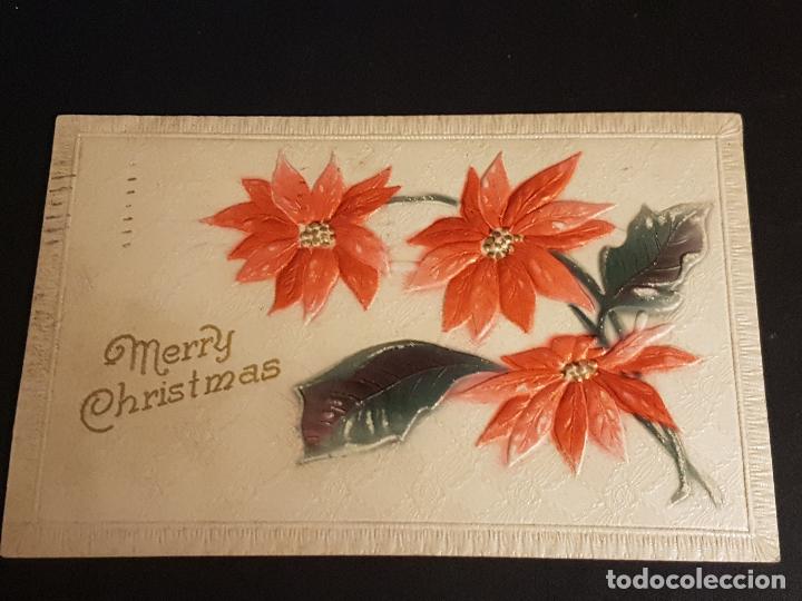 Postales: POSTAL EN RELIEVE FLORES - Foto 1