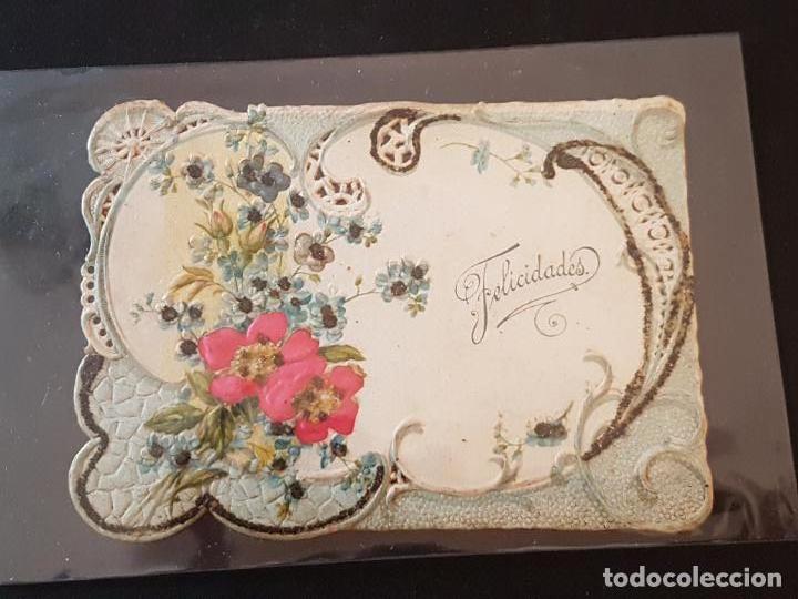 Postales: FELICITACION EN RELIEVE - Foto 1