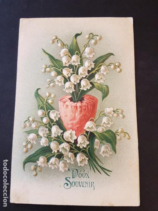 Postales: POSTAL RELIEVE FLORES - Foto 1