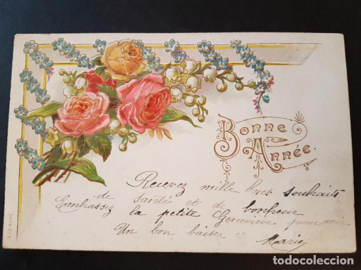 Postales: POSTAL RELIEVE FLORES - Foto 1
