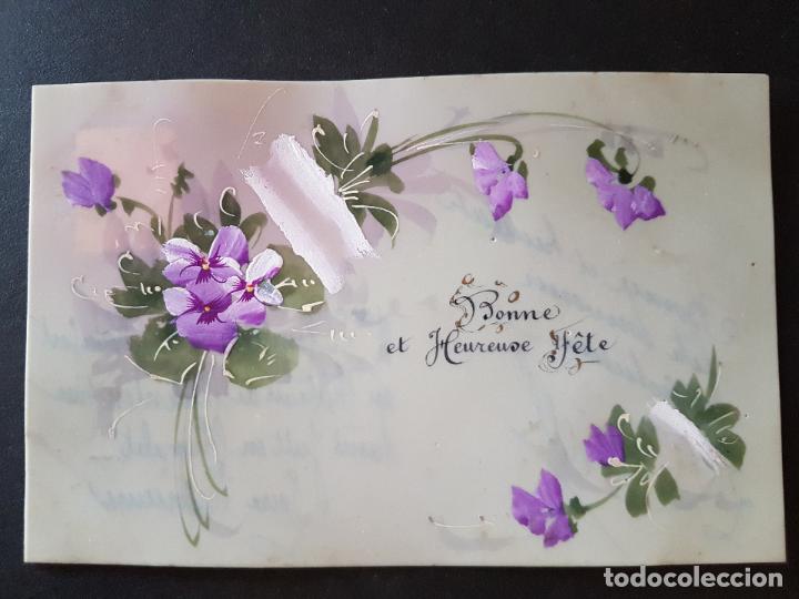 Postales: POSTAL CELULOIDE FLORES - Foto 1