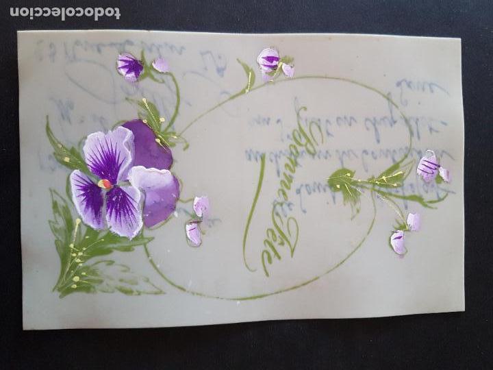 Postales: POSTAL CELULOIDE FLORES - Foto 1