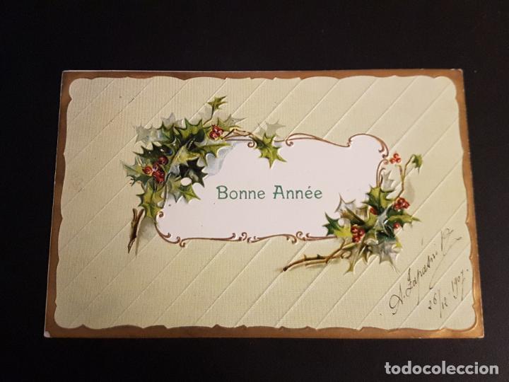 Postales: POSTAL EN RELIEVE FLORES - Foto 1