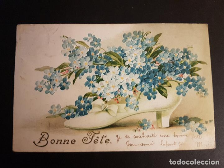 Postales: POSTAL EN RELIEVE FLORES - Foto 1