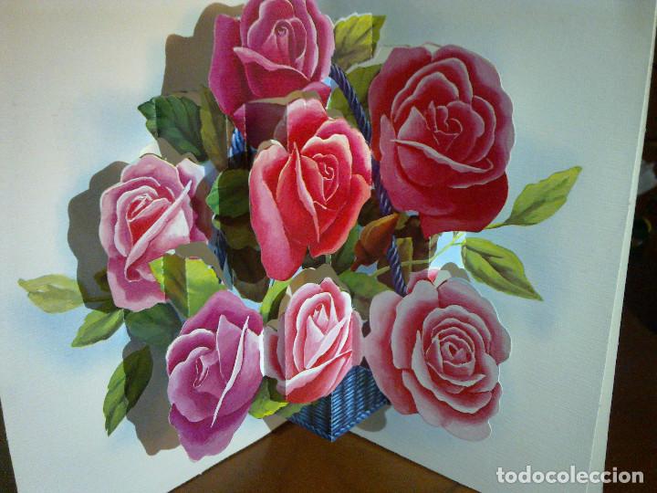 Postales: POSTAL TROQUELADA 3D - FLORES - Foto 1