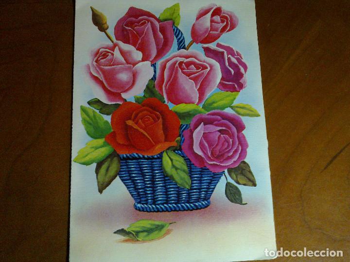 Postales: POSTAL TROQUELADA 3D - FLORES - Foto 2
