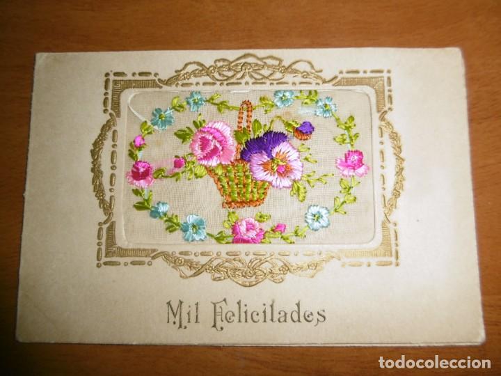 Postales: LOTE DE 4 POSTALES BORDADAS - Foto 5