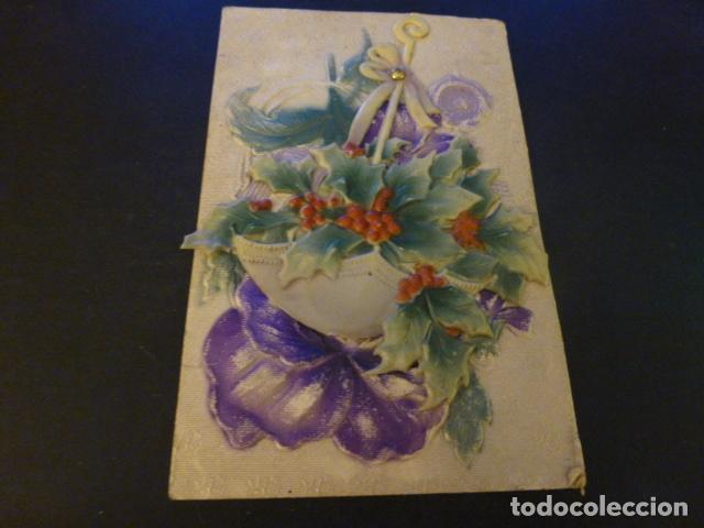 Postales: FLORES POSTAL DESPLEGABLE - Foto 1