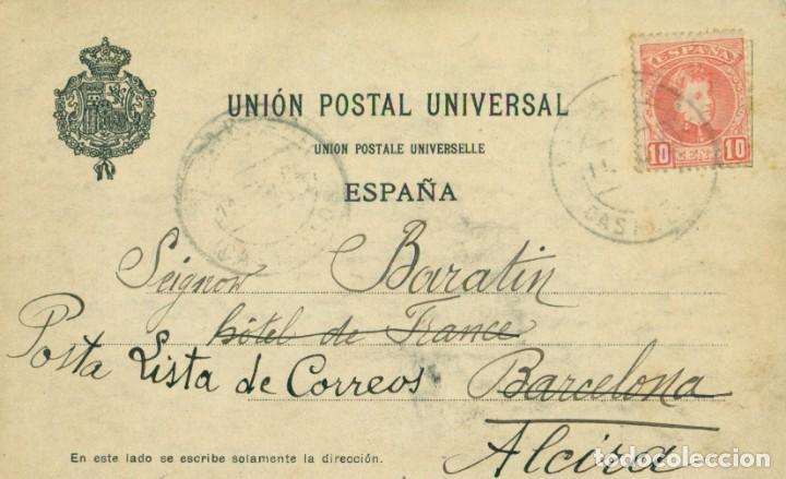 Postales: TOROS. DE TANDA. CIRCULADA EN 1905. - Foto 2