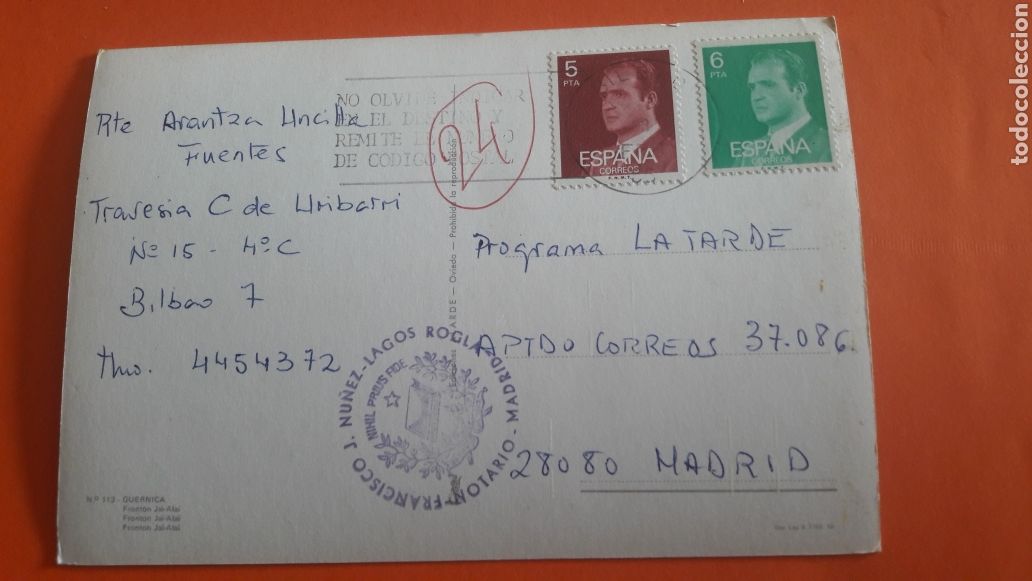 Postales: Programa La Tarde Madrid postal Guernica Pais Vasco - Foto 1