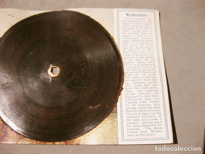 Postales: ANTIGUA POSTAL CON DISCO. WINDERMERE. PHONO POSTCARD - Foto 3