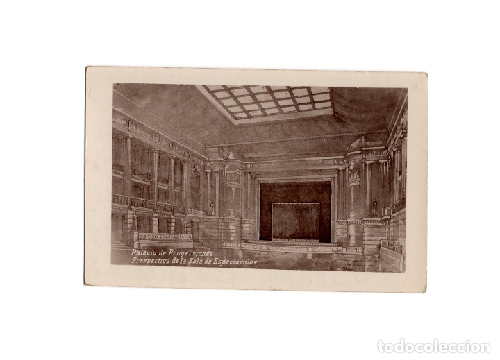 Postales: PALACIO DE PROYECCIONES PERPESCTIVA SALA DE ESPECTACULOS. - Foto 1