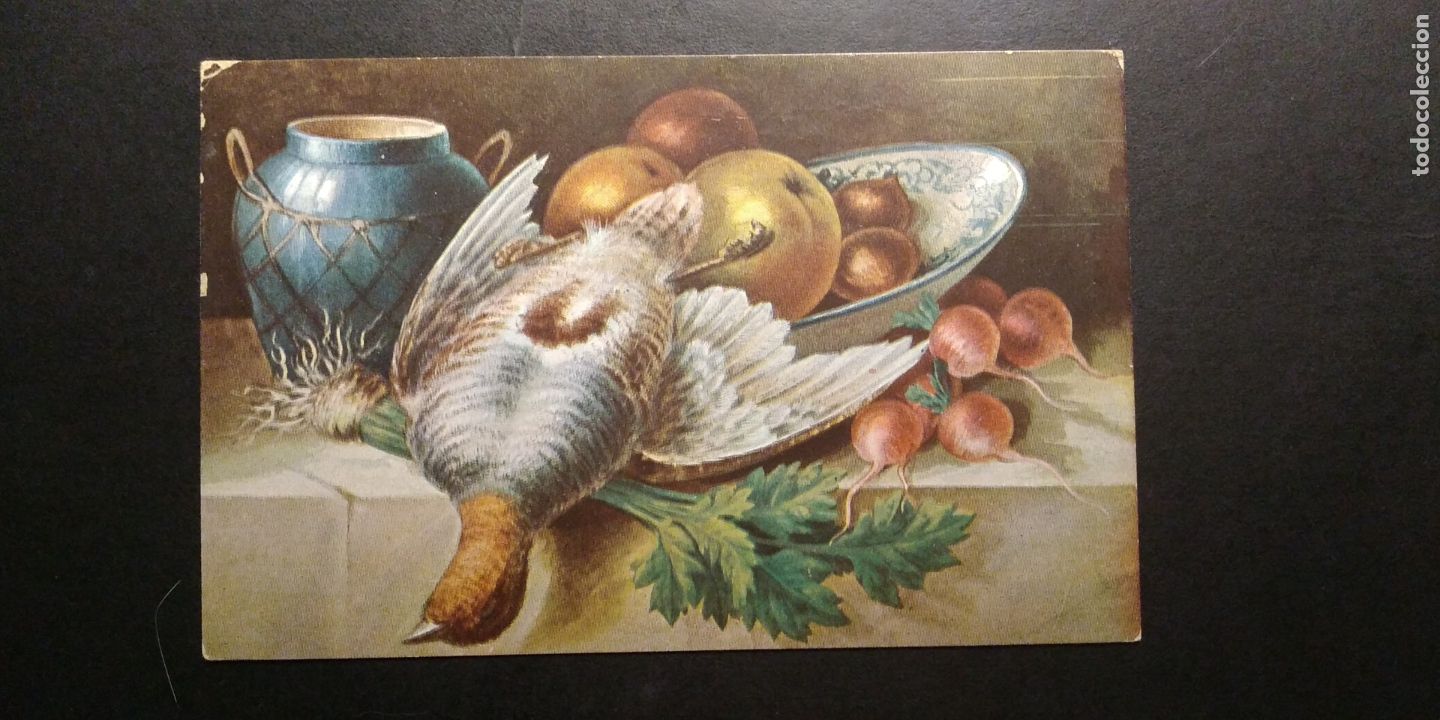Postales: BODEGON POSTAL CROMOLITOGRAFICA - Foto 1