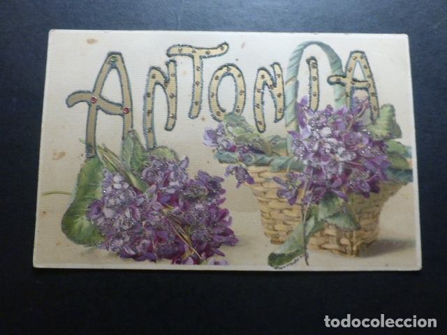 Postales: RAMOS DE VIOLETAS POSTAL CROMOLITOGRAFICA - Foto 1