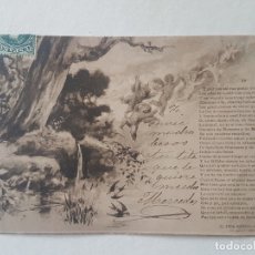 Postales: COLECCIÓN EL TREN EXPRESO DE D. RAMÓN DE CAMPOAMOR ILUSTRADOR CARCEDO POSTAL ANTIGUA