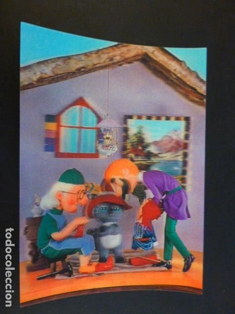 Postales: EL GATO CON BOTAS POSTAL TRES DIMENSIONES - Foto 1