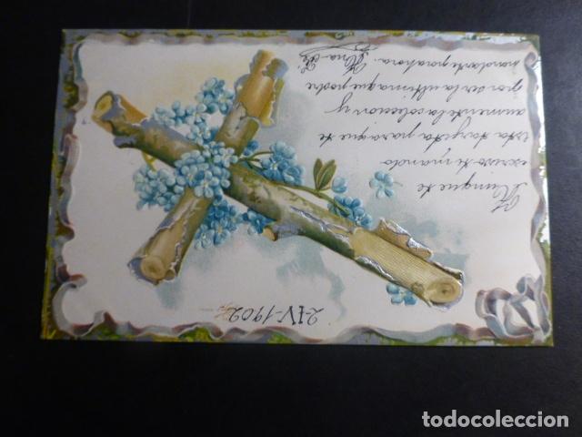 Postales: CRUZ EN RELIEVE POSTAL - Foto 1