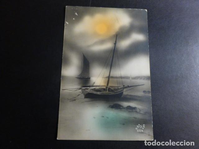 Postales: BARCO EN PLAYA POSTAL - Foto 1