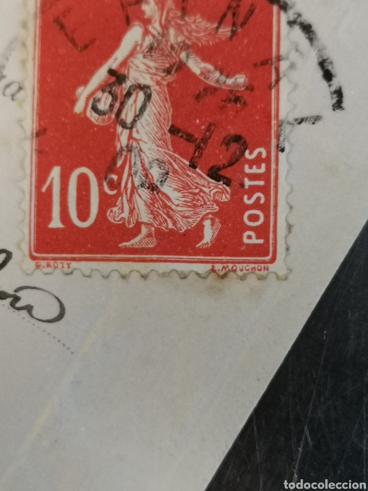 Postales: Bonita Postal de 1908 con cromo jarr&oacute;n. - Foto 5