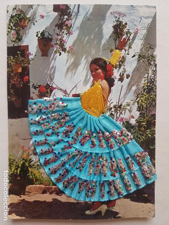 Postales: FLAMENCA COSIDA POSTAL TIPICA - Foto 1