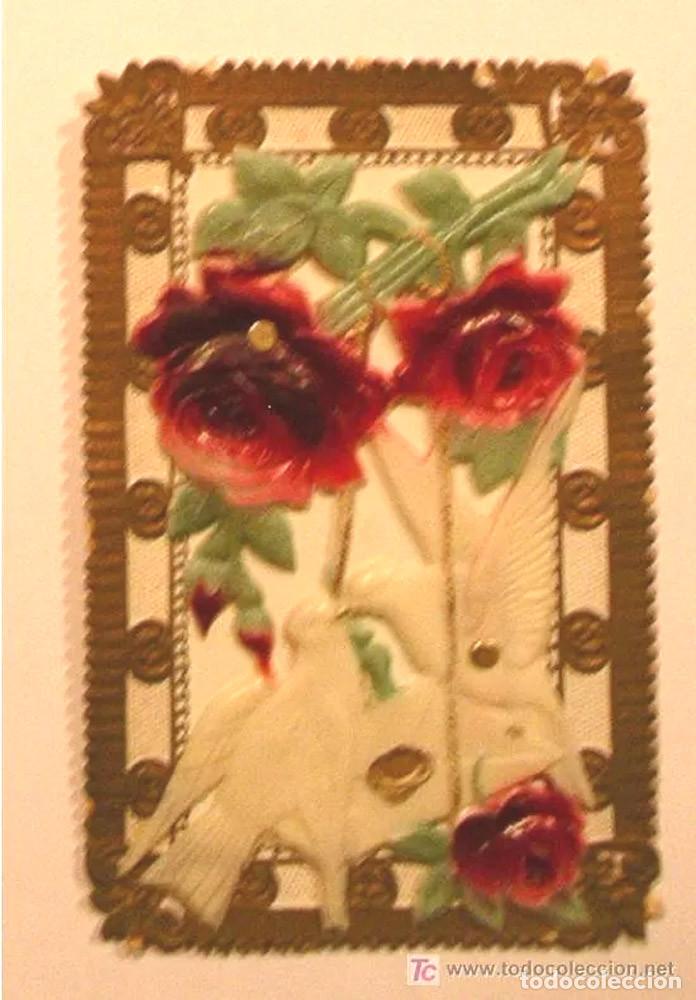 Postales: Postal troquelada celuloide, circulada a&ntilde;o 1916 - Foto 1