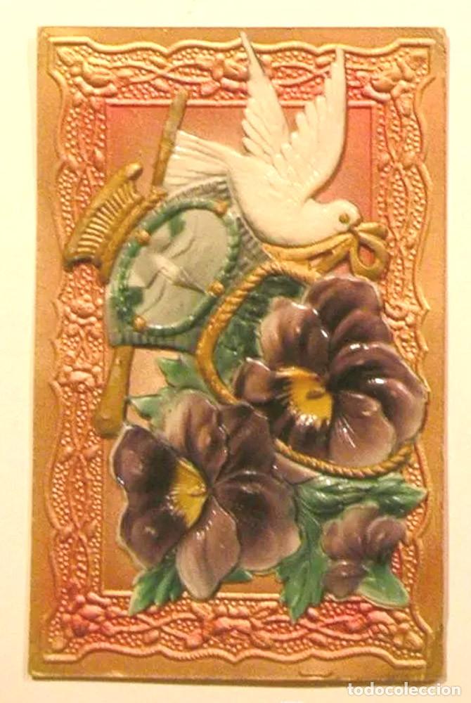 Postales: Postal en Relieve Celuloide, no circulada - Foto 1